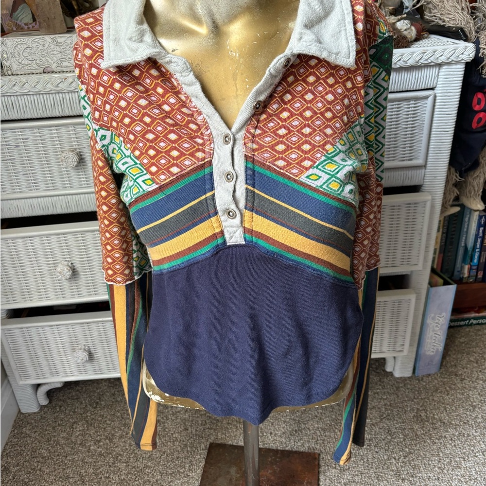 Free people collared shirt.